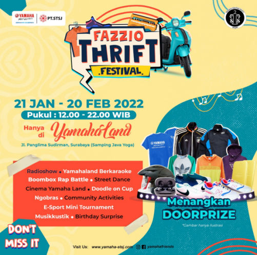 Yamaha Jatim Adakan Fazzio Thrift Festival, Pecah Dunia Fashion!